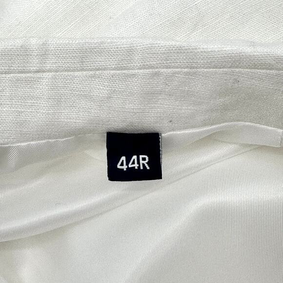 NAUTICA Brielle Men's Modern Fit Linen Blend Sport Coat White - Sz 44R (c) NWT - Picture 3 of 10